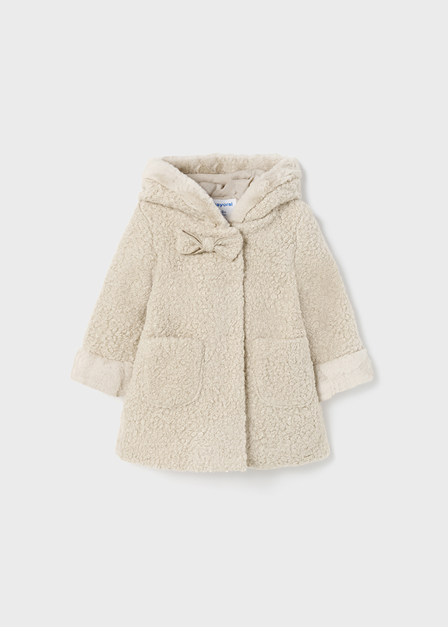 Saco de bebé de rizo beige OULANKA